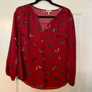 Joie size small butterfly blouse